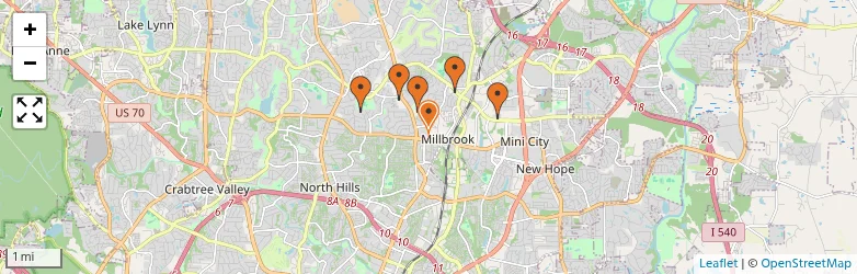 Related schools map