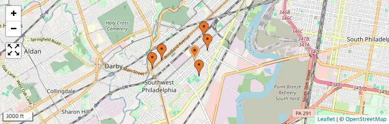 Related schools map