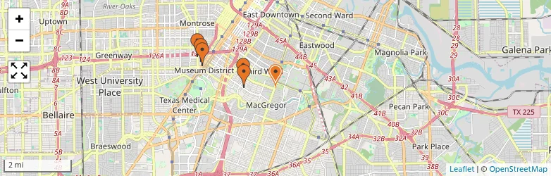 Related schools map
