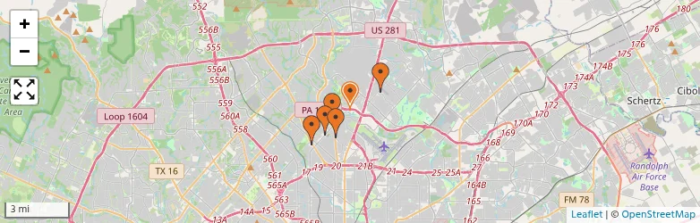 Related schools map
