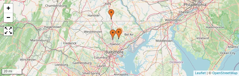 Related schools map