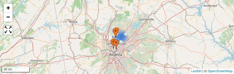 Related schools map