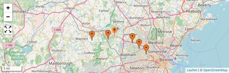 Related schools map