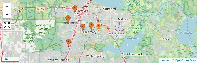 Related schools map