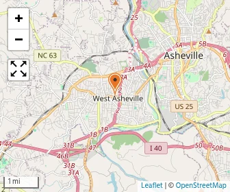 Map of Asheville Waldorf School