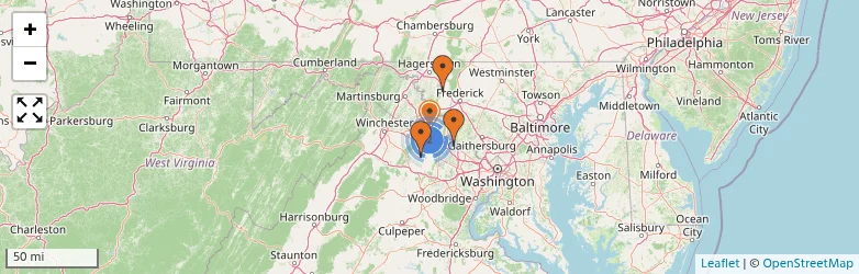 Related schools map