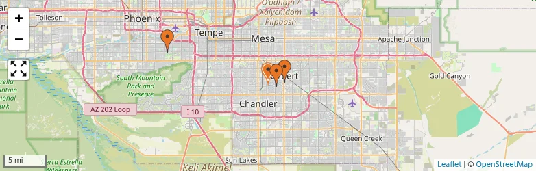 Related schools map