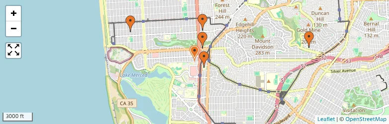 Related schools map