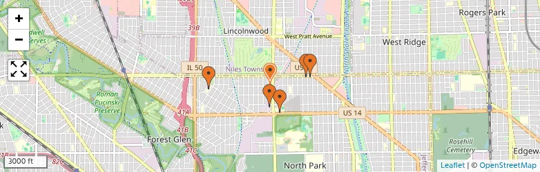 Related schools map