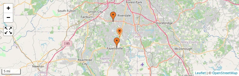 Related schools map