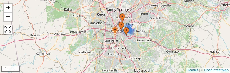 Related schools map