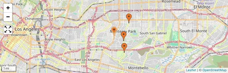 Related schools map