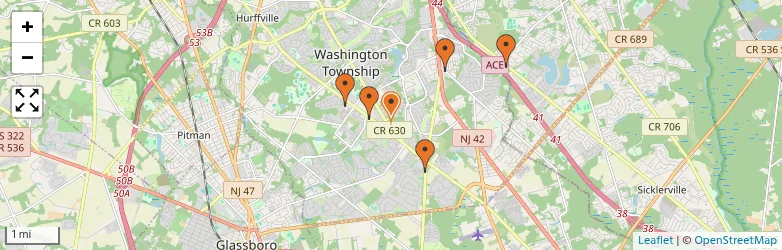 Related schools map