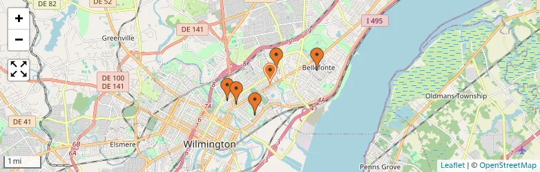 Related schools map