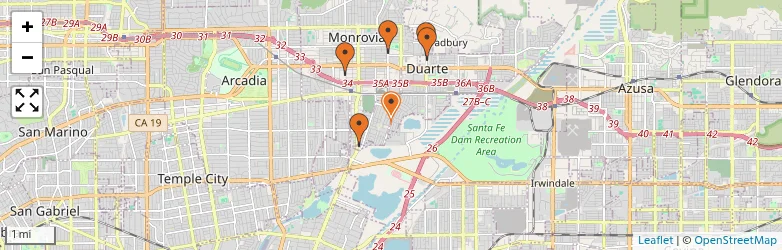 Related schools map