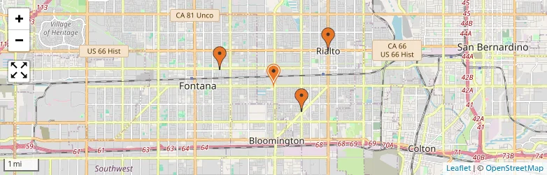 Related schools map