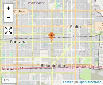 Map of Calvary Chapel Rialto Christian