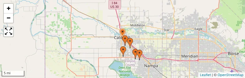 Related schools map