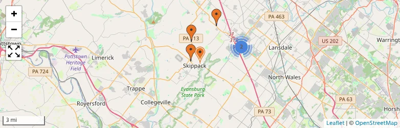Related schools map