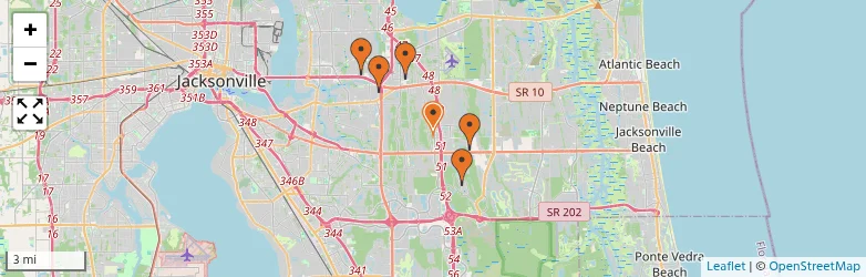 Related schools map