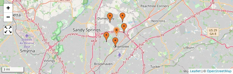 Related schools map