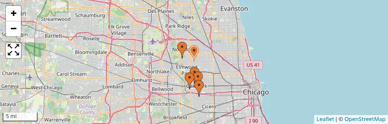 Related schools map
