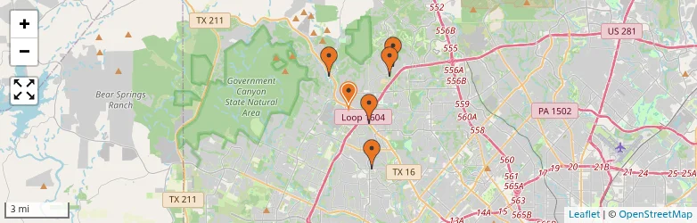 Related schools map