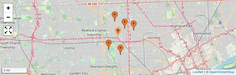 Related schools map