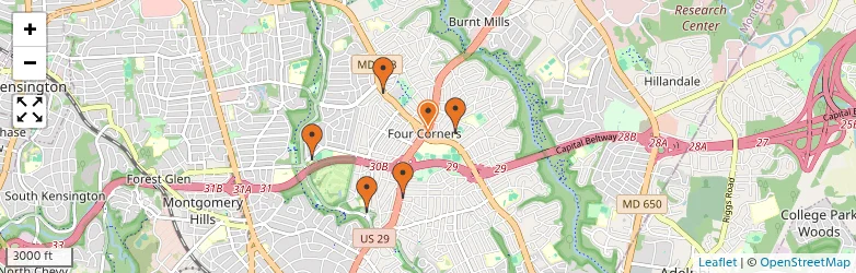 Related schools map