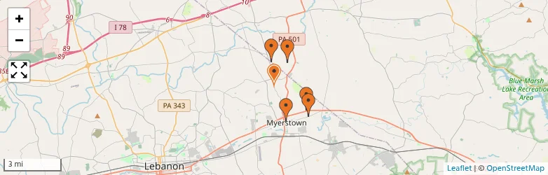Related schools map