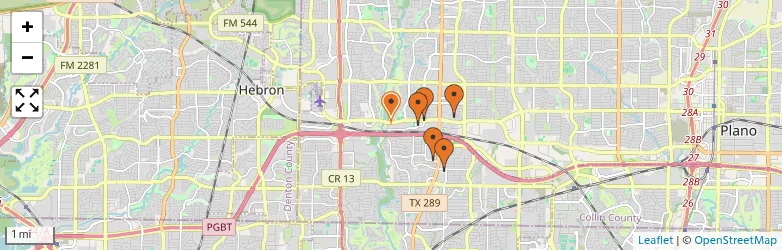 Related schools map