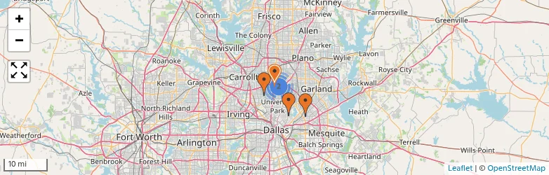 Related schools map