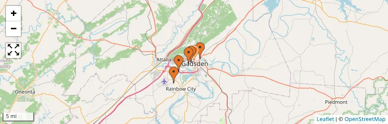 Related schools map