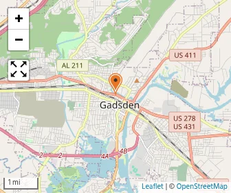 Map of East Gadsden Baptist Church Kindergarten