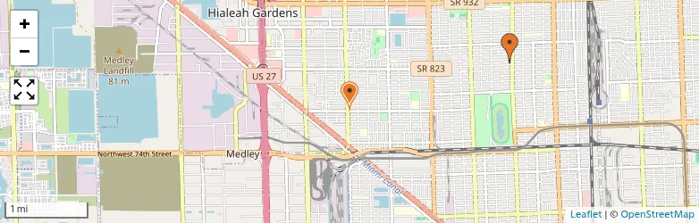 Related schools map