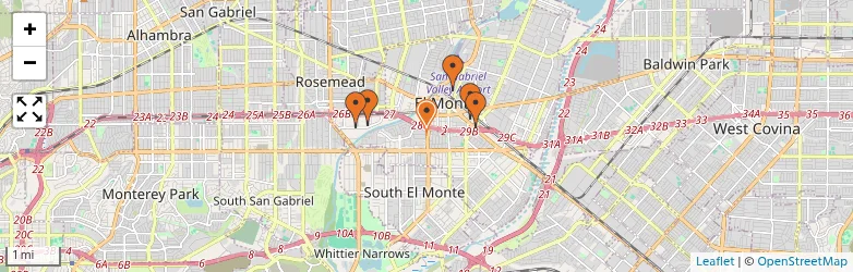 Related schools map