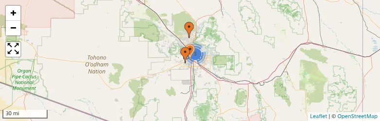 Related schools map