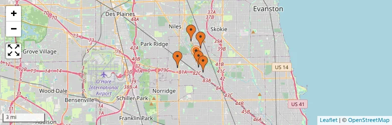 Related schools map