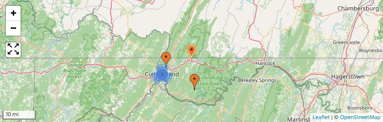 Related schools map