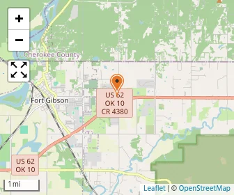 Map of Fort Gibson Christian Academy