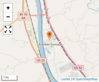 Map of Franklin Furnace Christian Academy