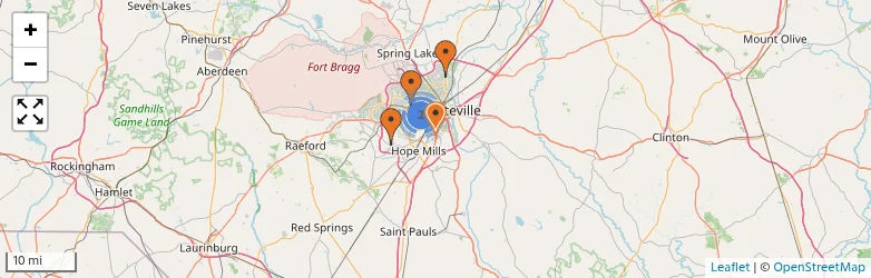 Related schools map
