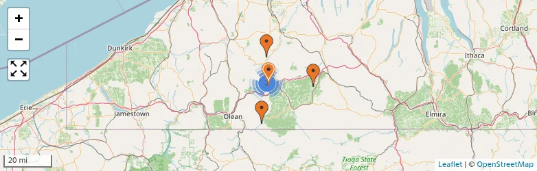 Related schools map