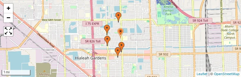 Related schools map