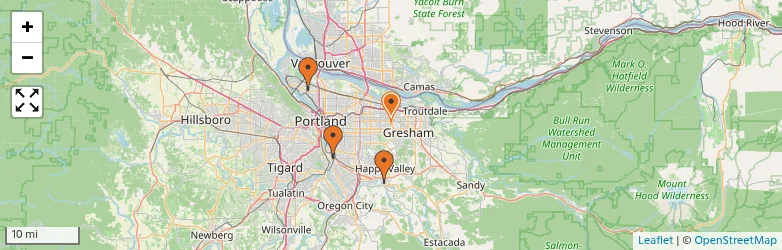 Related schools map