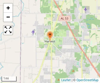 Map of Harvest Baptist Church Child Care Ministry