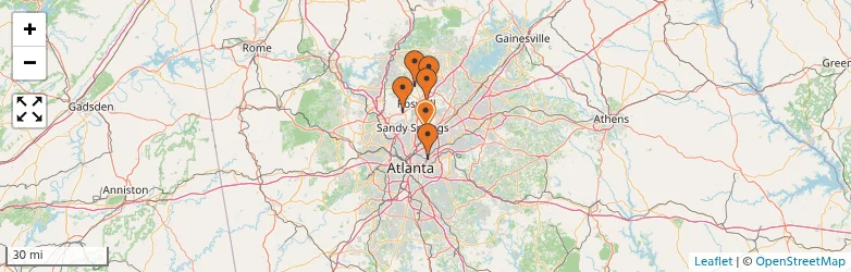 Related schools map