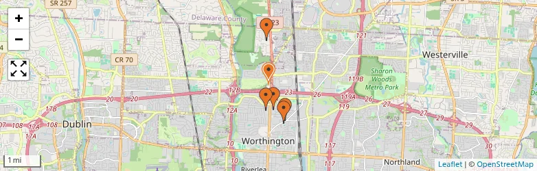 Related schools map