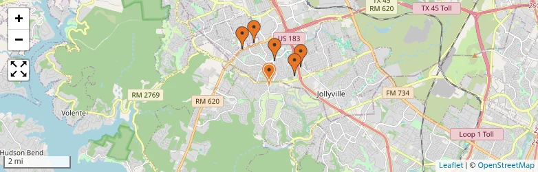 Related schools map
