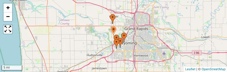 Related schools map